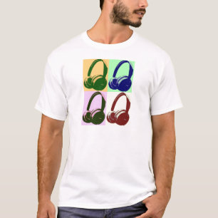 T-shirt Casques de quatre couleurs Pop Art