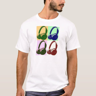 T-shirt Casques de quatre couleurs Pop Art