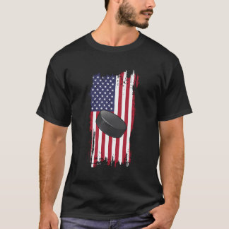 T-shirt Casques de sport de neige de hockey sur glace patr
