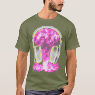 T-shirt Casques DJ Bombe atomique - Disque Cool Jockey EDM