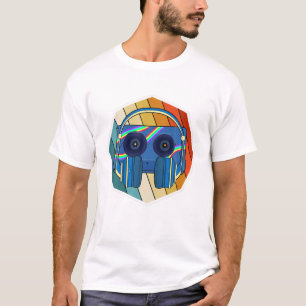 T-shirt Casques Lover Musique 1980S Cassette Rétro 80S