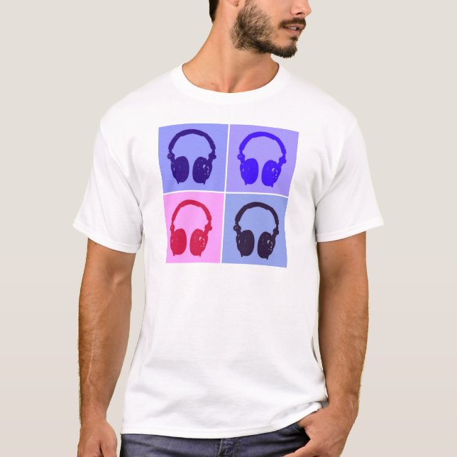 T-shirt Casques Pop Art (Devant)