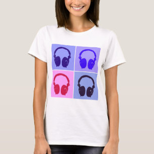 T-shirt Casques Pop Art