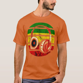 T-shirt Casques Rasta Reggae Musique Rastafarian Jamaïque