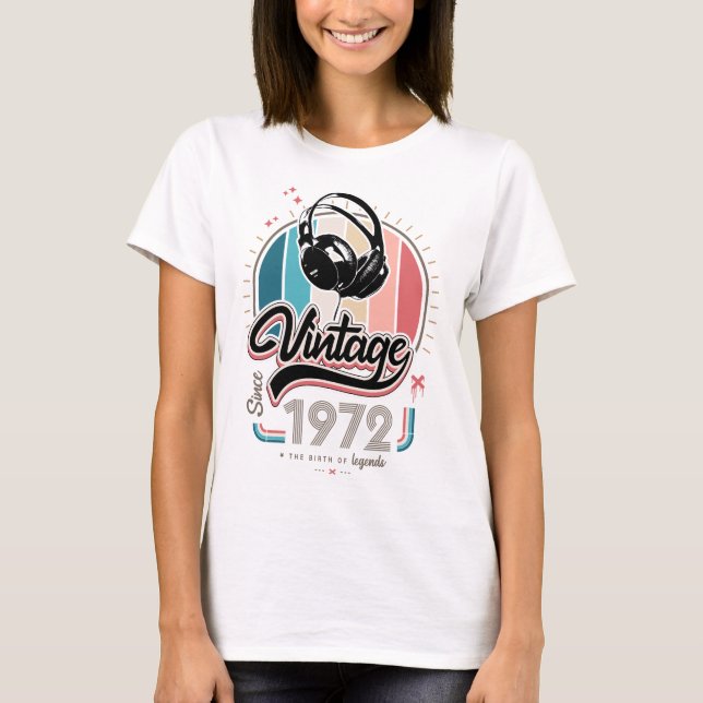 T-shirt Casques vintages depuis 1972 (Devant)