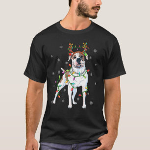 T-shirt Casquette américain de rennes d'éclairage de Noël