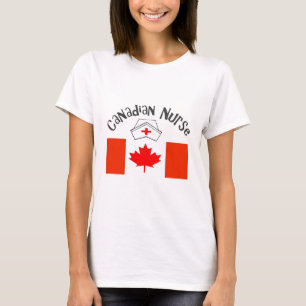 T-shirt Casquette canadien d'infirmière d'infirmière