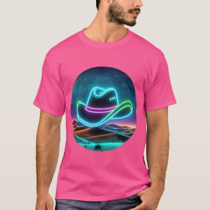 T-shirt Casquette Cowboy Néon