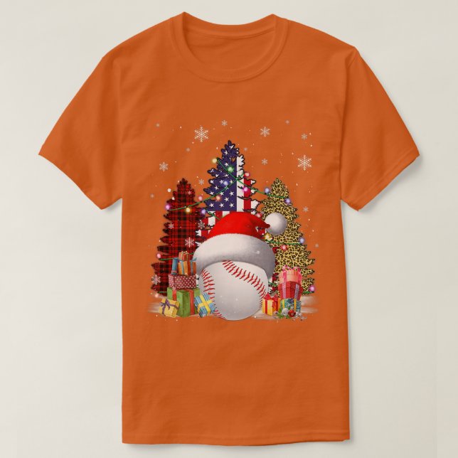 T-shirt Casquette de baseball Père Noël Drapeau nous Buffa (Design devant)