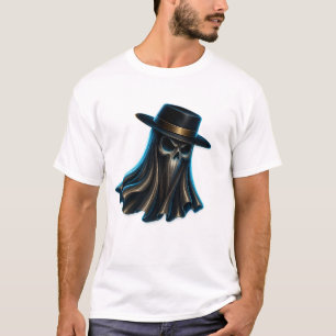 T-Shirt Casquette de Cowboy Fantôme Sombre
