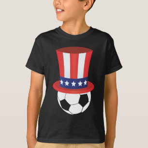 T-shirt Casquette de drapeau américain du football - 4
