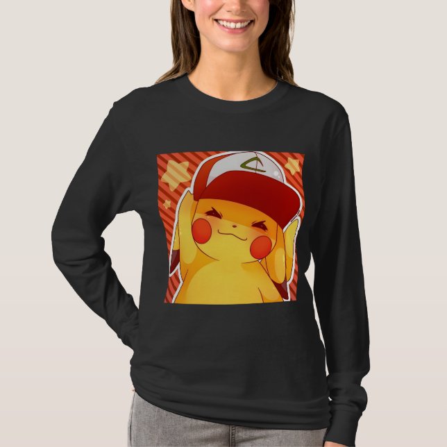 T-shirt Casquette de dresseur Pikachu (Devant)