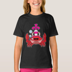 T-shirt Casquette de fête d'anniversaire de crabe