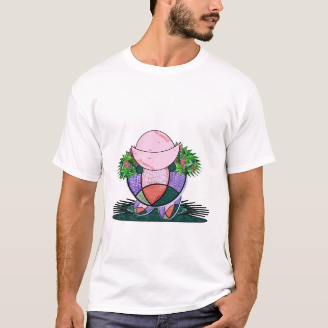 T-shirt Casquette de fleurs (Devant)
