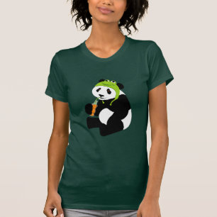 T-shirt Casquette de grenouille de panda