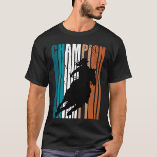 T-shirt Casquette De La Femme De Rodéo Rétro À Cheval Sud