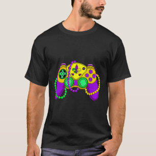 T-shirt Casquette de manette de jeu vidéo rétro Mardi Gras