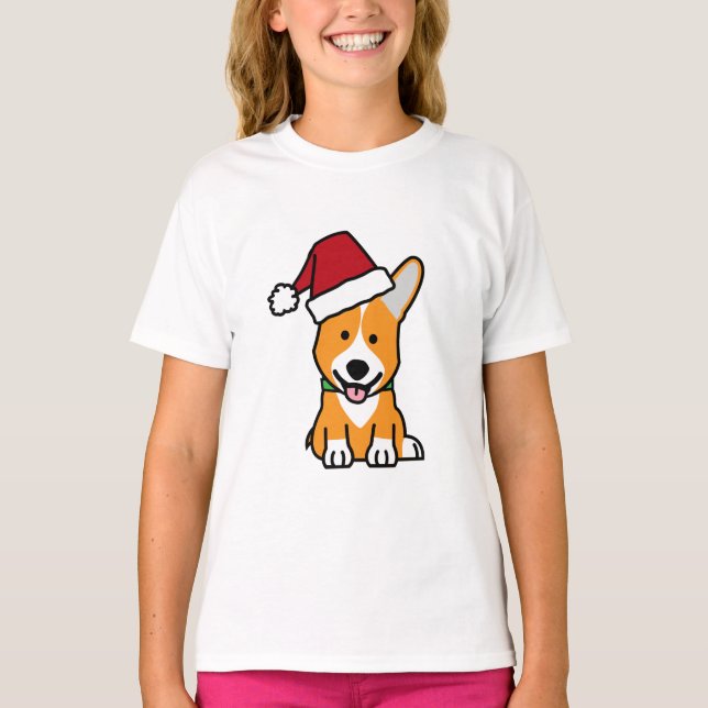 T-shirt Casquette de Père Noël de Noël de Gallois de (Devant)