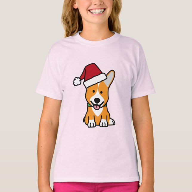 T-shirt Casquette de Père Noël de Noël de Gallois de (Devant)
