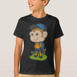 T-shirt Casquette de sac à dos singe