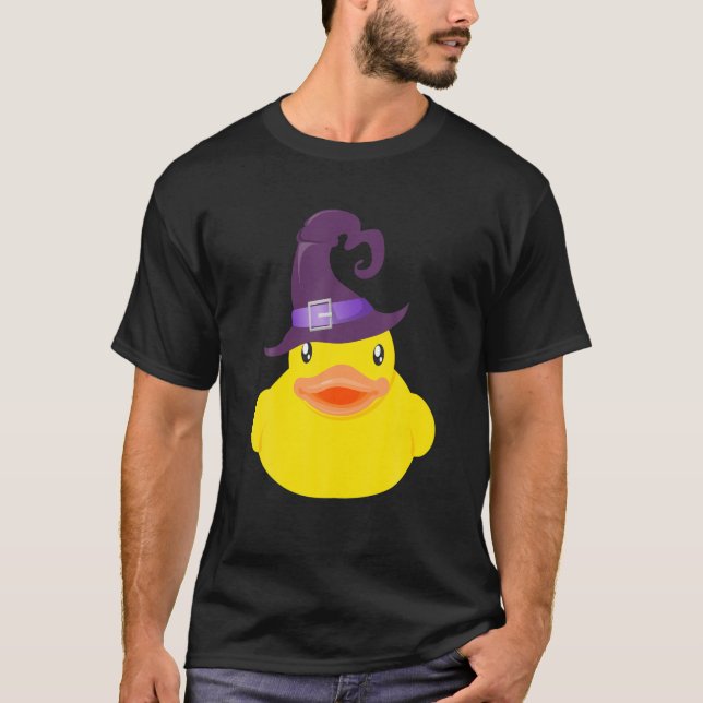 T-shirt Casquette de sorcière Duck Halloween (Devant)