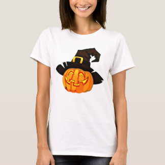 T-shirt Casquette de sortie Citrouille minimaliste