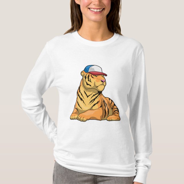 T-shirt Casquette de tigre (Devant)