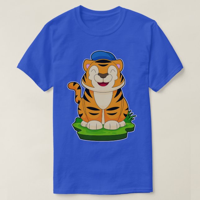 T-shirt Casquette de tigre (Design devant)