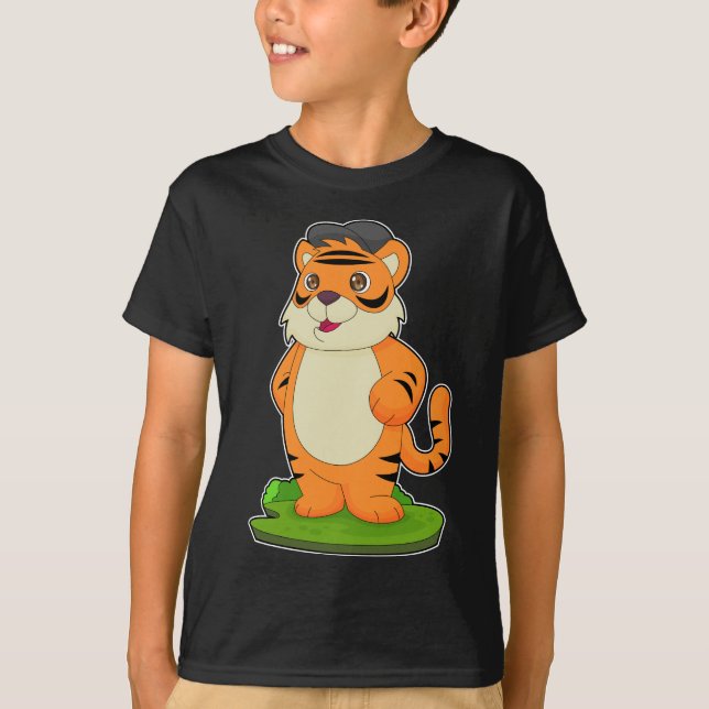 T-shirt Casquette de tigre (Devant)
