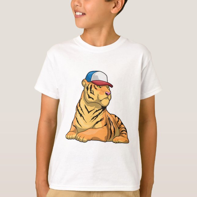T-shirt Casquette de tigre (Devant)