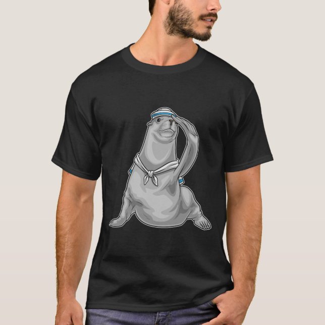 T-shirt Casquette de voile de phoque (Devant)