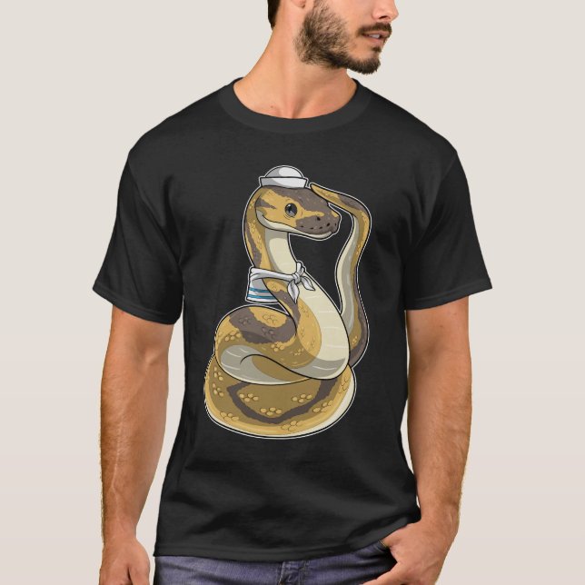 T-shirt Casquette de voile de serpent (Devant)