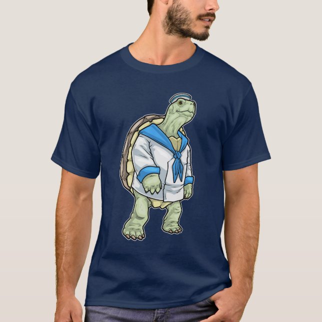T-shirt Casquette de voile tortue (Devant)