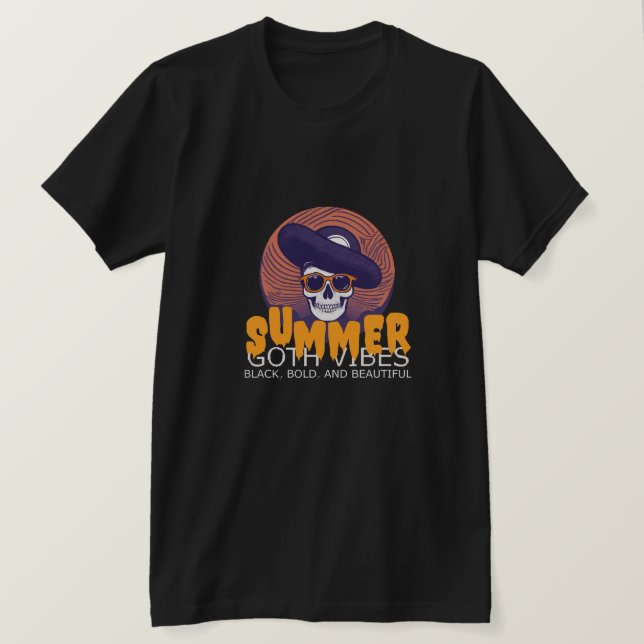 T-shirt casquette d'été crâne (Design devant)