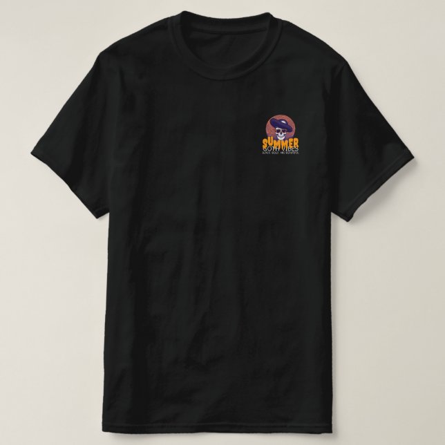 T-shirt casquette d'été crâne (Design devant)