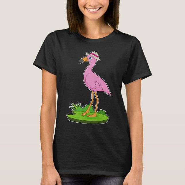T-shirt Casquette Flamant rose (Devant)