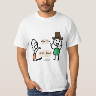 T-shirt Casquette Git Yer 38L Cowboy par RoseWrite