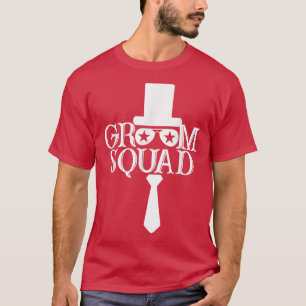 T-shirt Casquette Groom Squad Mignonne Fiançailles Mariage