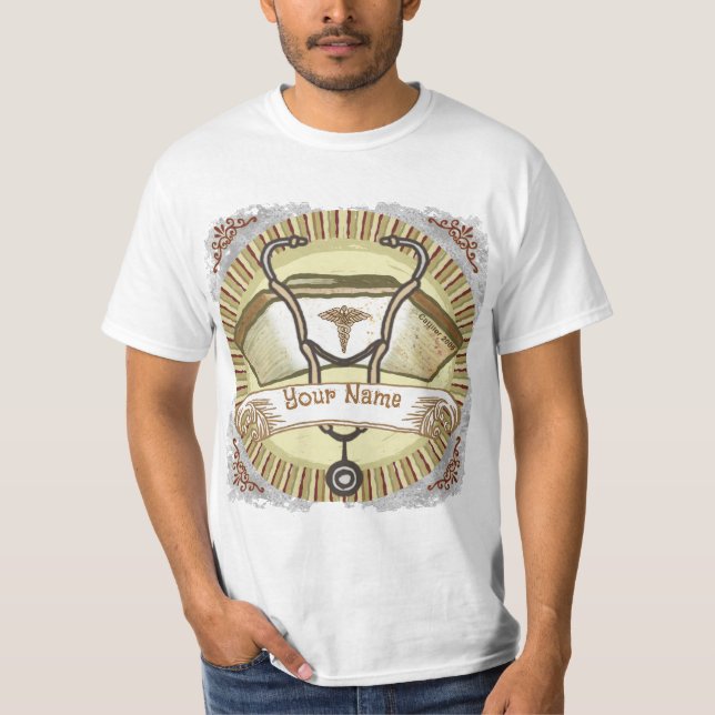 T-shirt Casquette infirmière Sepia (Devant)