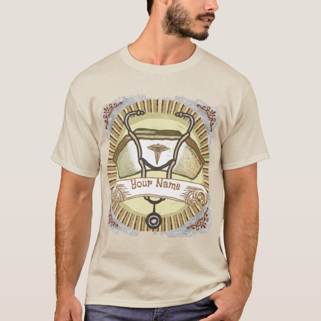 T-shirt Casquette infirmière Sepia (Devant)