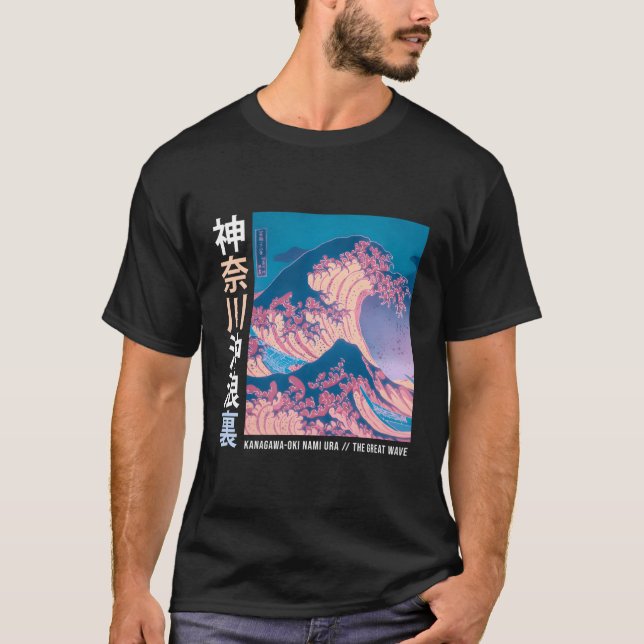 T-shirt Casquette japonaise S esthétique Tokyo Fashion Wav (Devant)