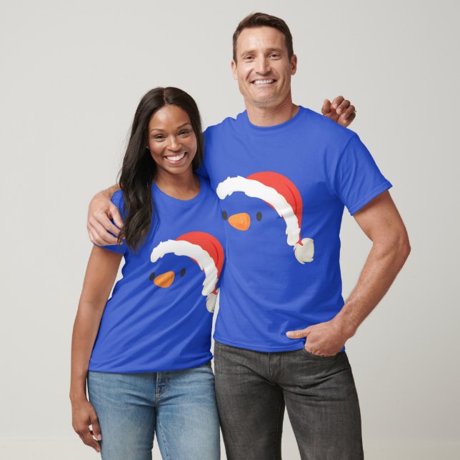 T-shirt Casquette père Noël (Unisexe)