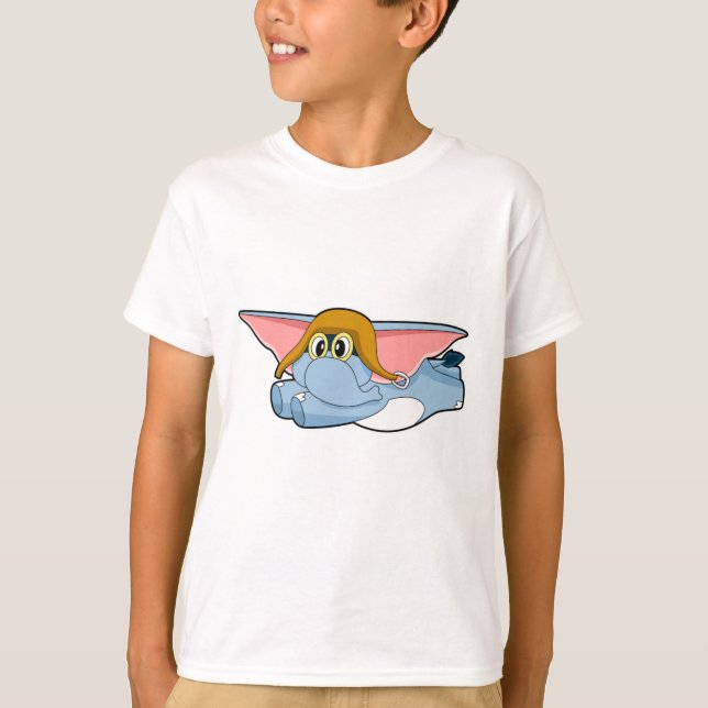 T-shirt Casquette pilote éléphant