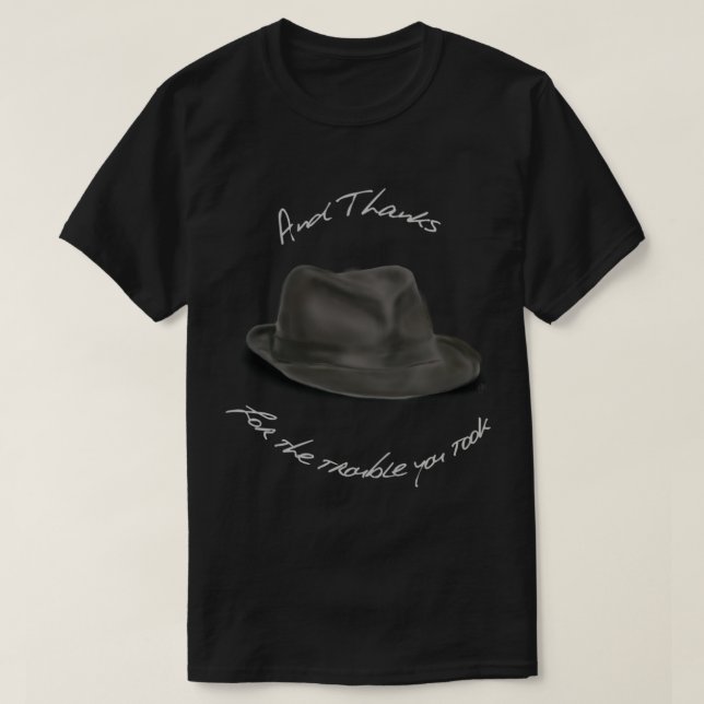 T-shirt Casquette pour Leonard Cohen, et merci (Design devant)
