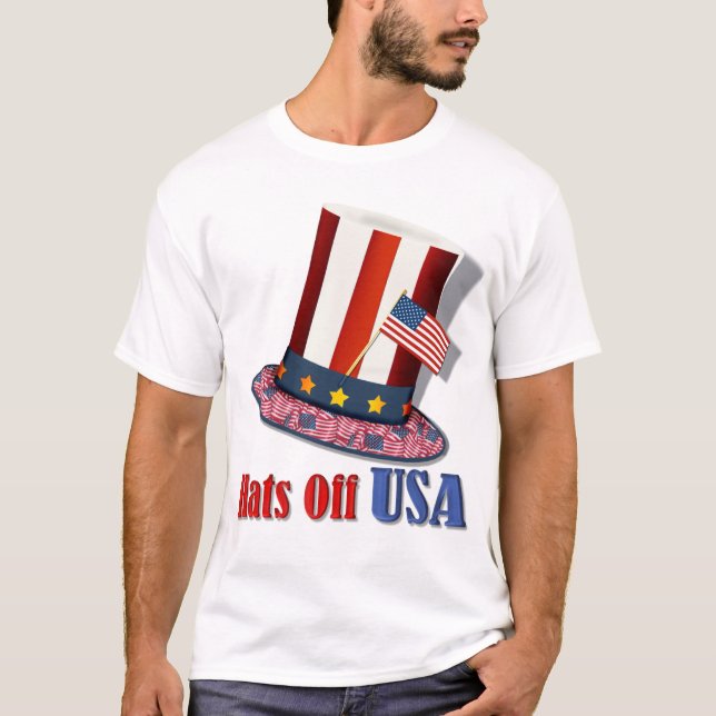 T-shirt Casquettes des États-Unis (Devant)