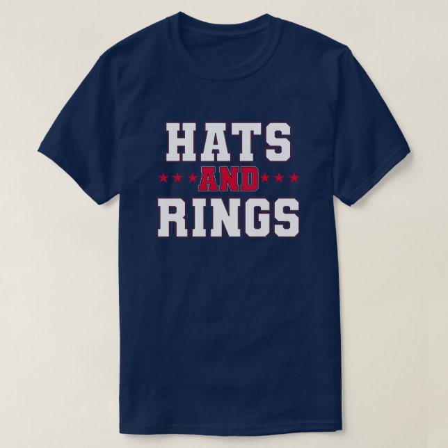 T-shirt Casquettes et bagues (Design devant)
