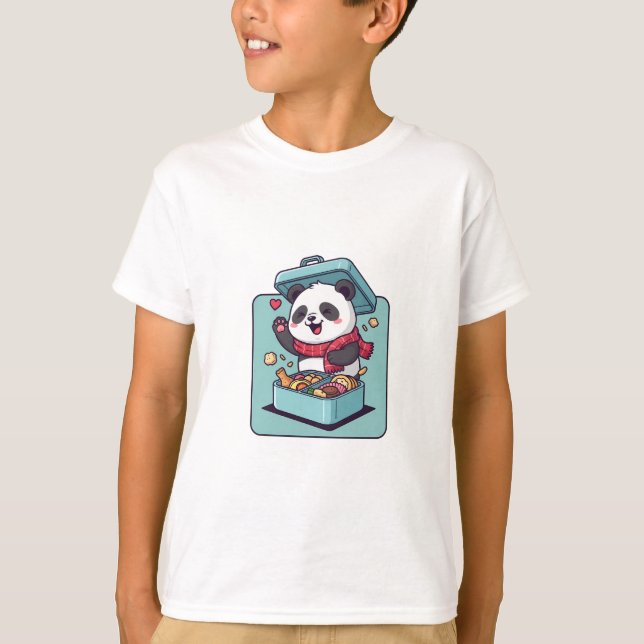 T-shirt Casse-croûte Panda Snack Enfants (Devant)