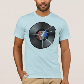 T-shirt cassé-disque