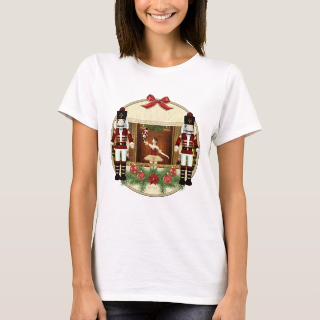 T-shirt Casse-noisette Ballerina Chemises de Noël (Devant)