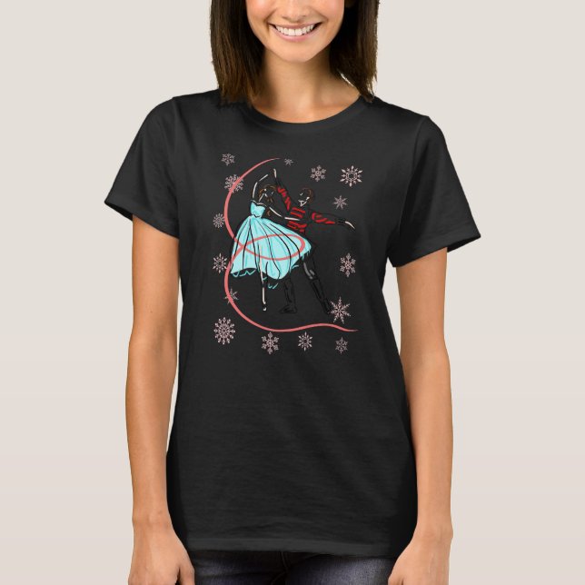 T-shirt Casse-Noisette Ballet Clara Danser avec Nutcracke (Devant)